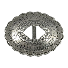 Oval Concho Small Antique Brass