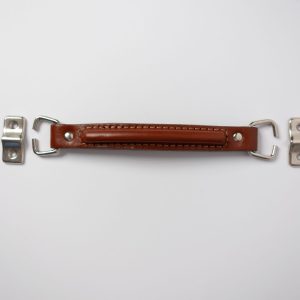 Kit Bag Handle with Attaching Plates Raised Stitching