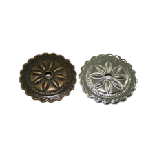 Concho Round Scalloped Edge 35mm