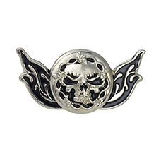 Concho Skull & Flame