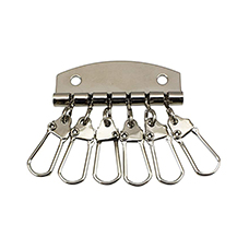 Key Plate 6 Hook Nickel