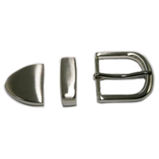 Buckle Set 38mm 3 Piece Polished Nickel